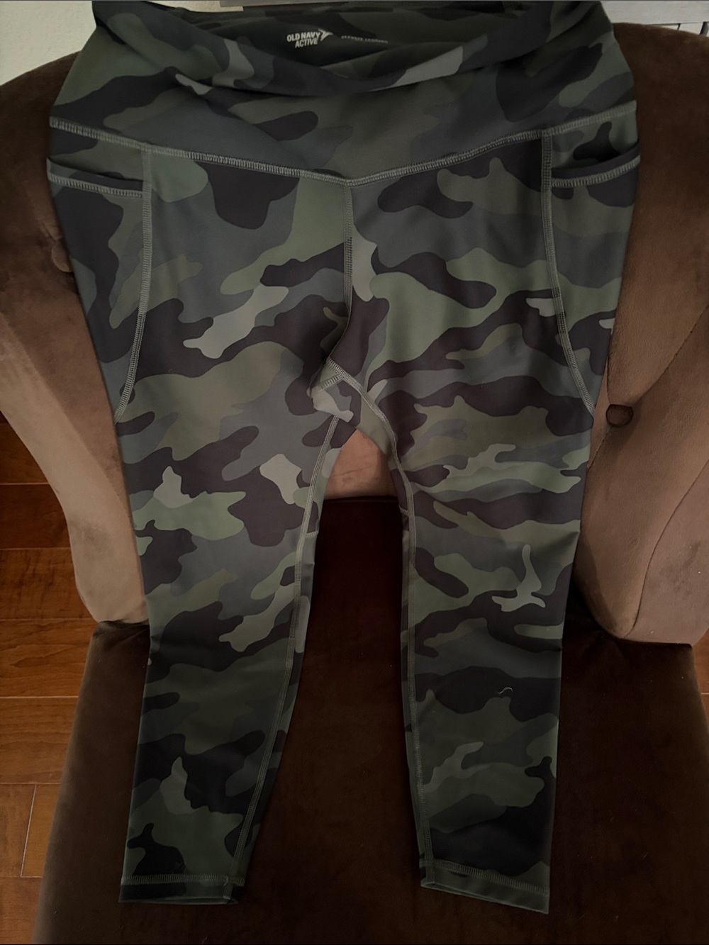 Old Navy Camo Green and Black Leggings